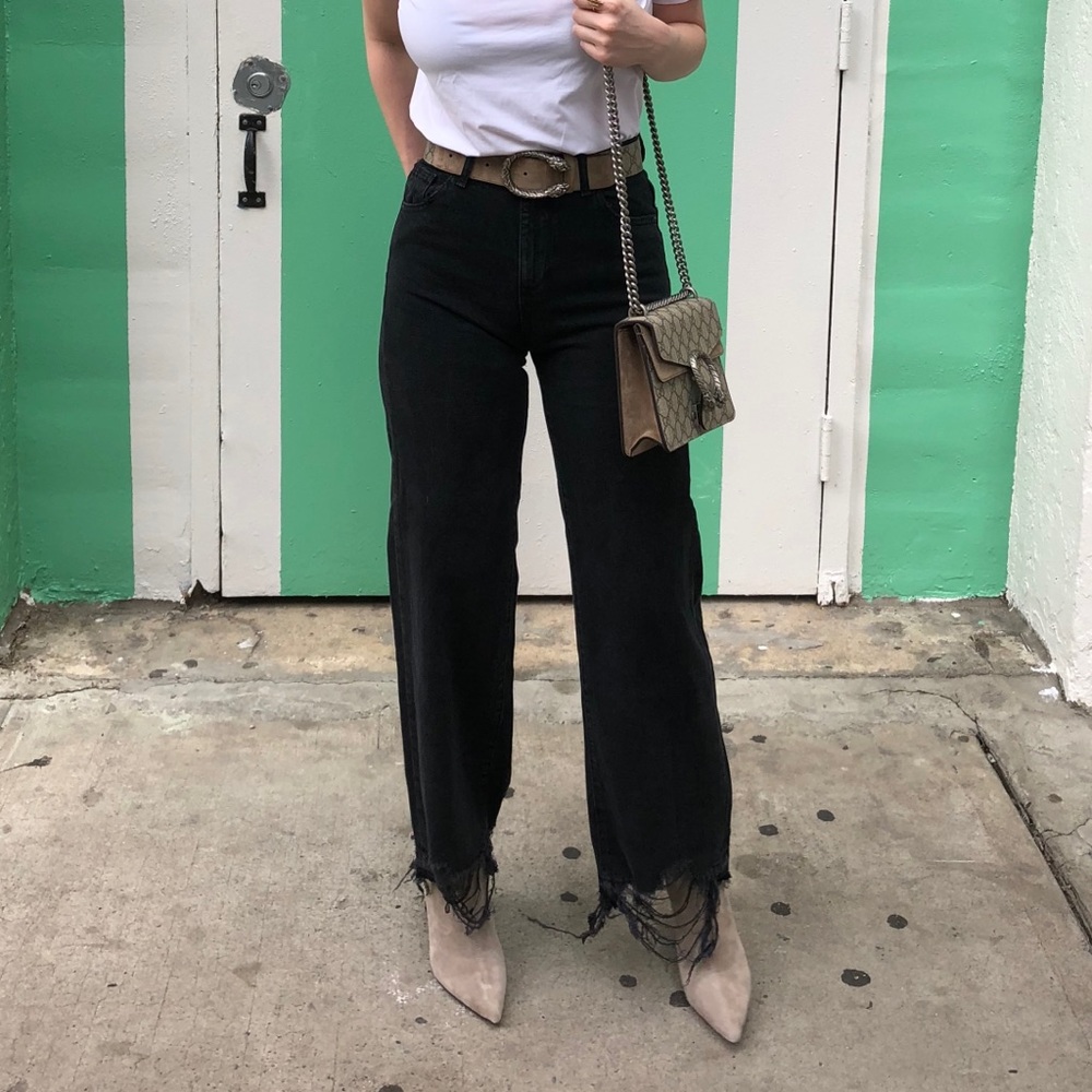 DL1961 Hepburn Wide Leg High Rise Jean